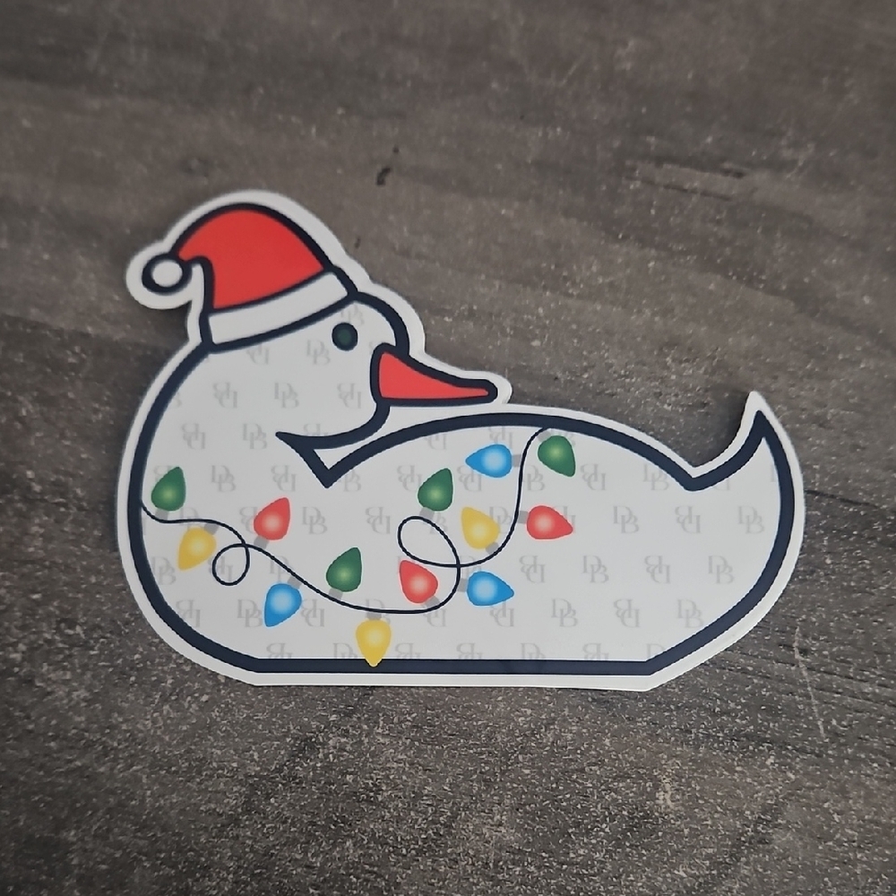 Dooney & Bourke Holiday Duck Sticker with  Lights